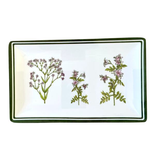 Shabby Chic Melamine Purple Floral Appetizer Dessert Plates 8x5 Set of 4 New - Picture 2 of 15